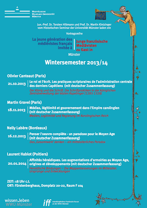 <p>Université de Münster (Allemagne) : « Penser l’œuvre complète : un paradoxe pour le Moyen Âge ? ».</p>
