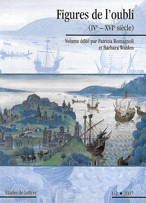 <p><em>« Point ne les metteroient en oreille de veel</em> : l’écriture de l’oubli dans les <em>Evangiles des Quenouilles (ms. B.n.F.) »</em></p>
